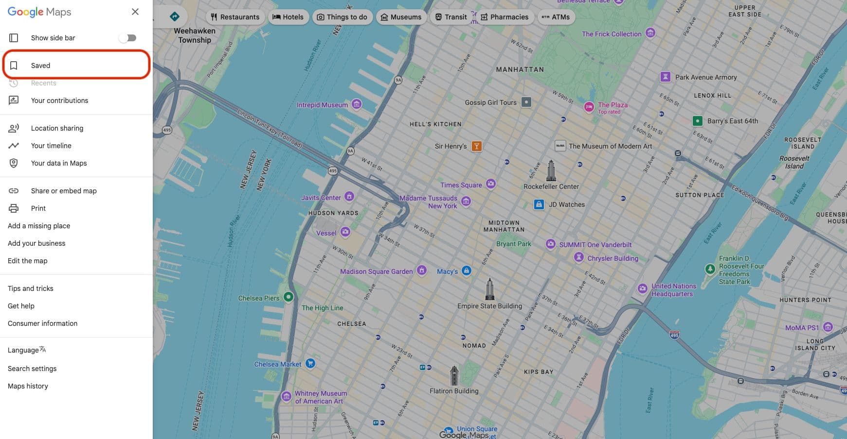 Open Google My Maps and create your map